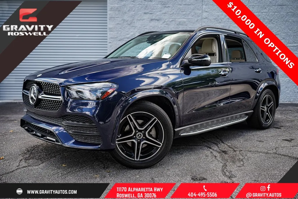 Blue 2022 Mercedes-Benz GLE 350 for sale in Roswell, GA