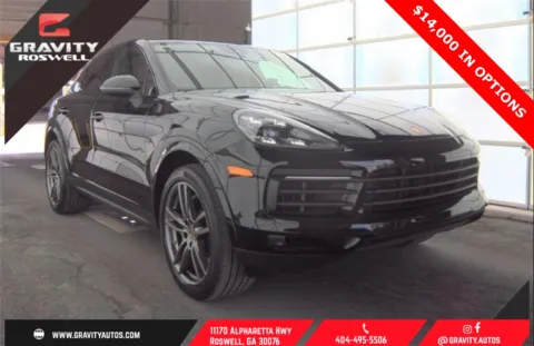 Black 2022 Porsche Cayenne Coupe Platinum Edition for sale in Roswell, GA