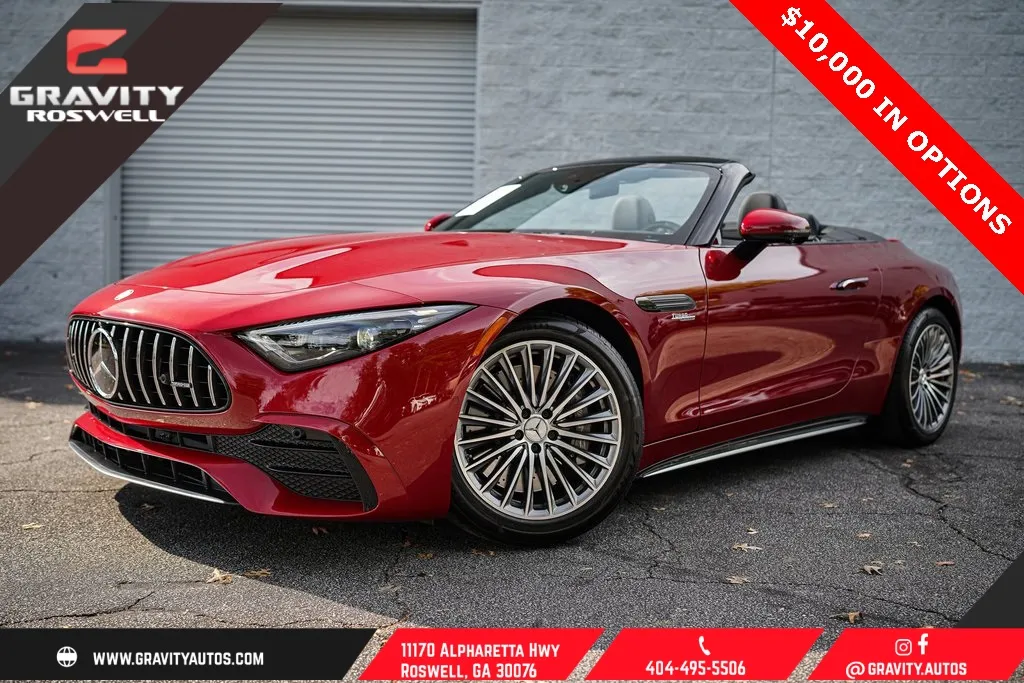 Red 2024 Mercedes-Benz SL-Class SL 43 AMG for sale in Roswell, GA