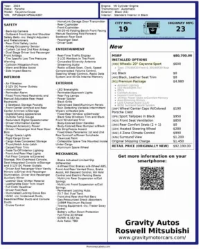 Another view of 2023 Porsche Cayenne Coupe for sale in Roswell, GA at Gravity Autos Roswell