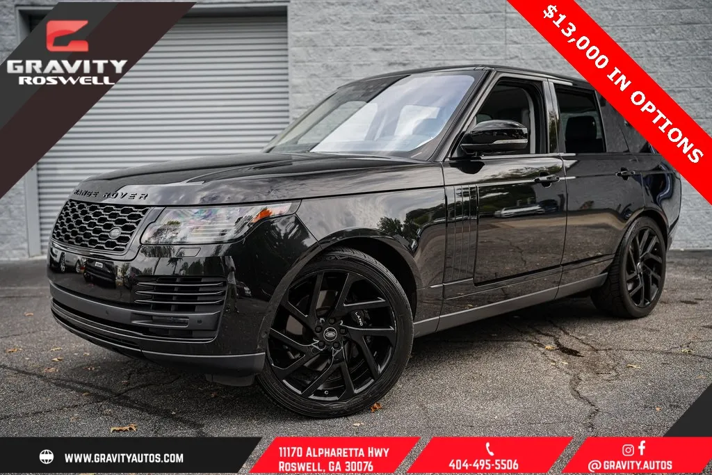 Black 2019 Land Rover Range Rover 3.0L V6 Supercharged HSE for sale in Roswell, GA
