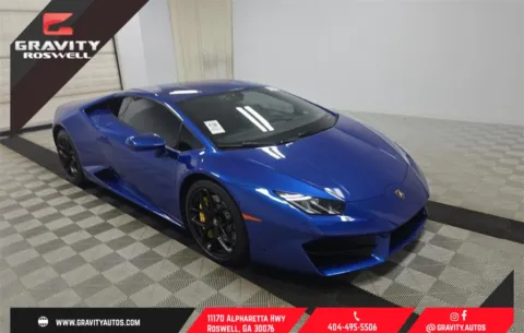 Blue 2019 Lamborghini Huracan LP580-2 for sale in Roswell, GA