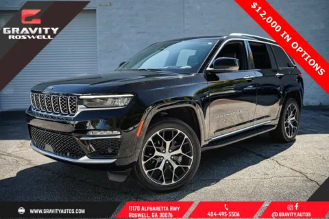 Black 2023 Jeep Grand Cherokee Summit for sale in Roswell, GA