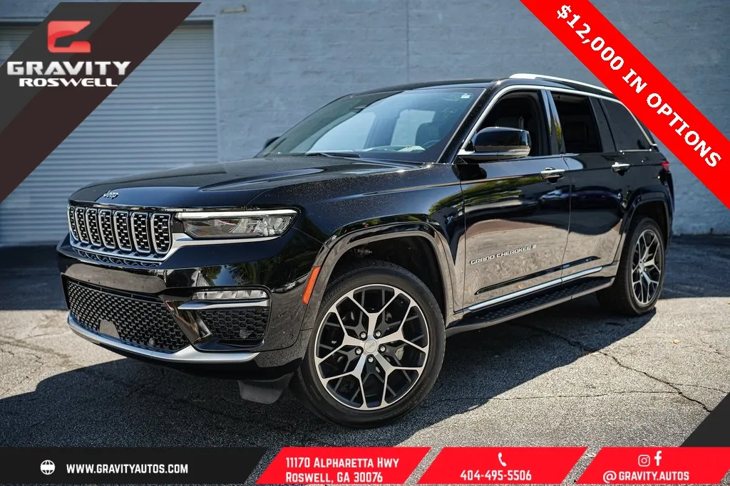 Black 2023 Jeep Grand Cherokee Summit for sale in Roswell, GA