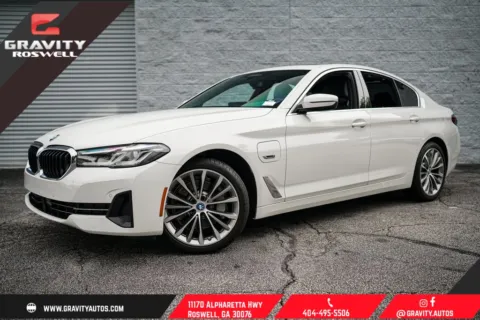 White 2022 BMW 5 Series 530e iPerformance for sale in Roswell, GA