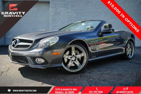 Gray 2009 Mercedes-Benz SL-Class SL 550 for sale in Roswell, GA