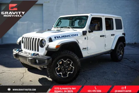 White 2023 Jeep Wrangler Rubicon 4xe for sale in Roswell, GA
