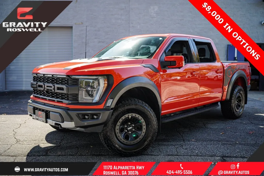 Orange 2023 Ford F-150 Raptor for sale in Roswell, GA