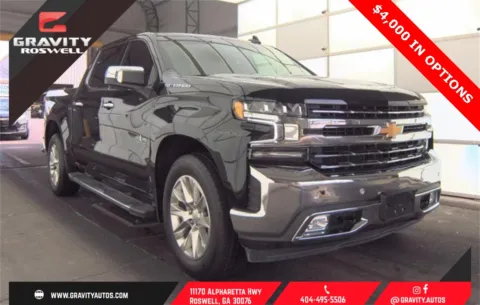 Black 2022 Chevrolet Silverado 1500 LTD LTZ for sale in Roswell, GA