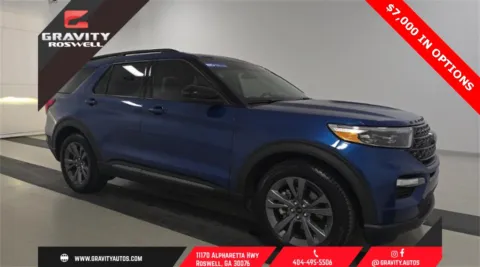 Blue 2022 Ford Explorer XLT for sale in Roswell, GA