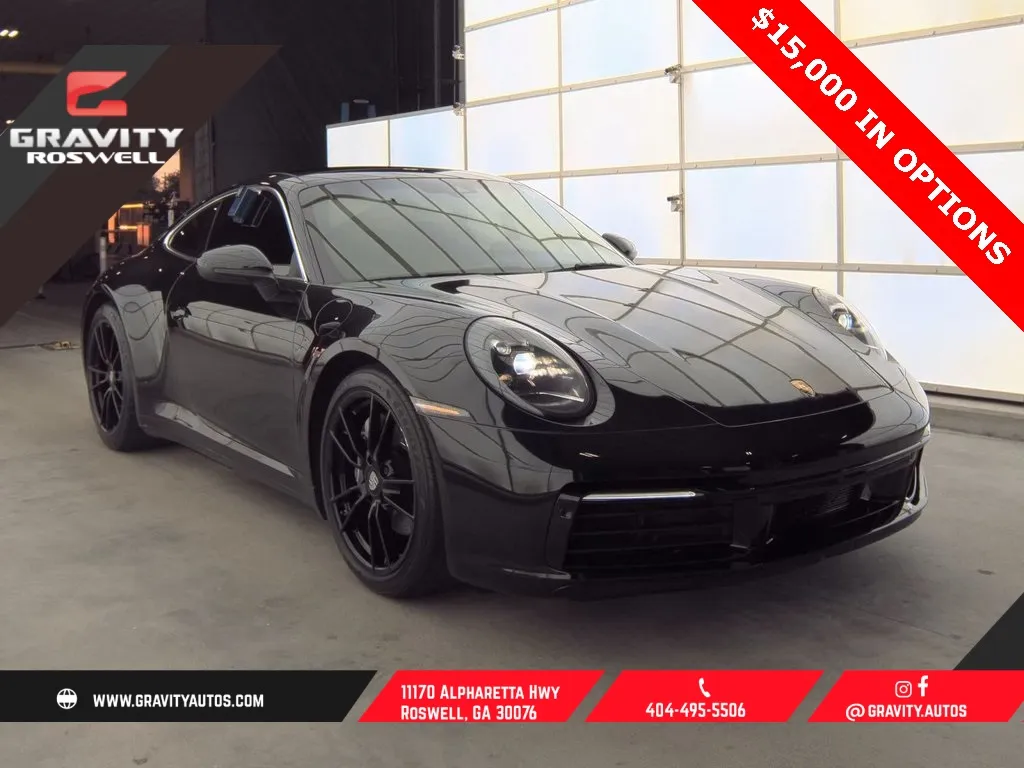 Black 2020 Porsche 911 Carrera for sale in Roswell, GA