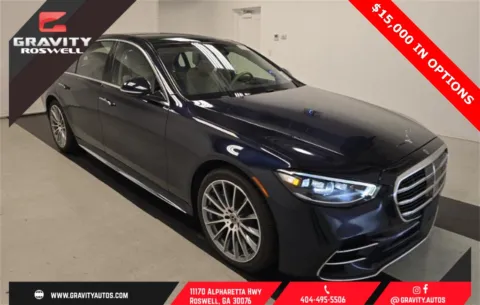 Blue 2022 Mercedes-Benz S-Class S 580 for sale in Roswell, GA