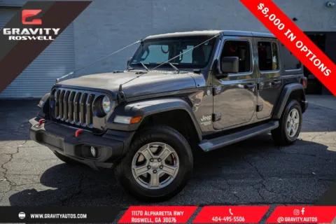 Gray 2020 Jeep Wrangler Unlimited Sport S for sale in Roswell, GA