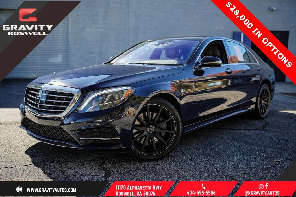 Gray 2014 Mercedes-Benz S-Class S 550 for sale in Roswell, GA