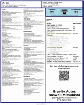 Another view of 2023 BMW X6 xDrive40i for sale in Roswell, GA at Gravity Autos Roswell