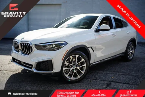 White 2023 BMW X6 xDrive40i for sale in Roswell, GA