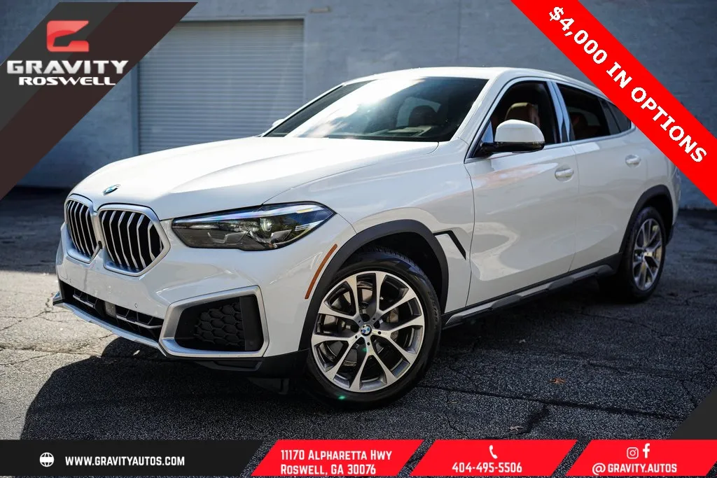 White 2023 BMW X6 xDrive40i for sale in Roswell, GA
