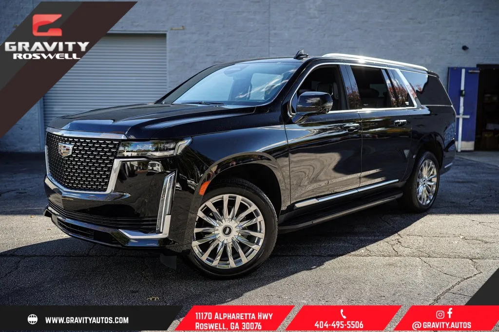 Black 2022 Cadillac Escalade ESV Luxury for sale in Roswell, GA