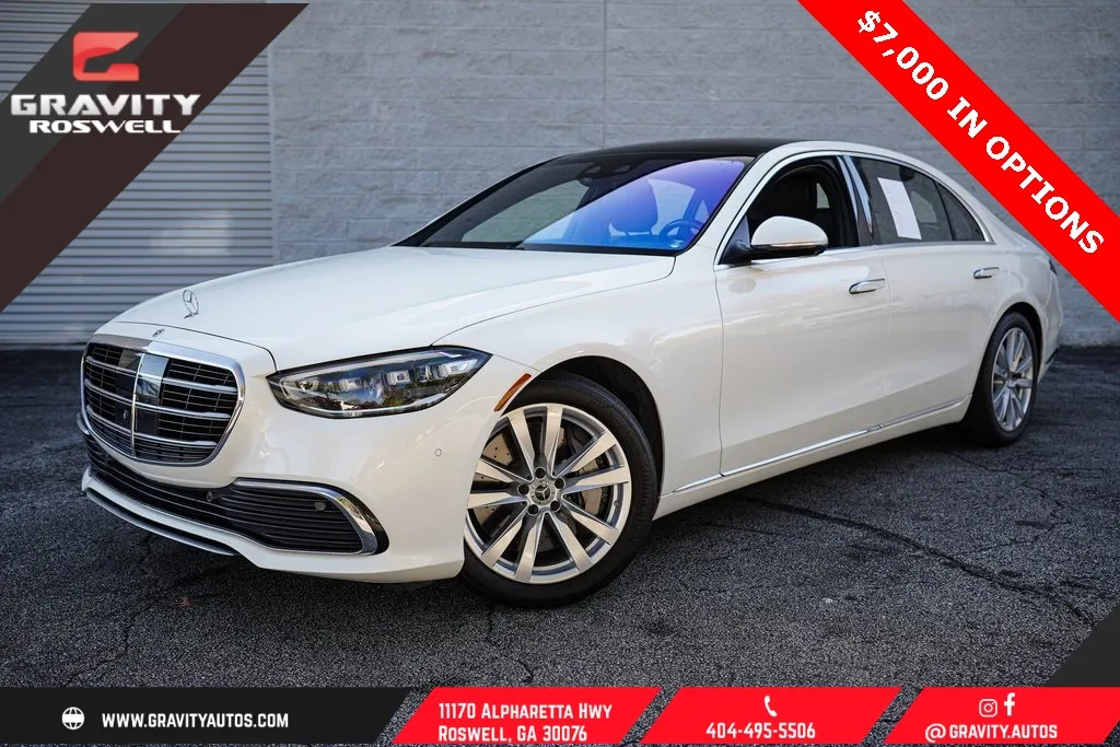 White 2021 Mercedes-Benz S-Class S 500 for sale in Roswell, GA