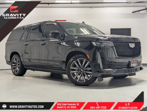 Black 2021 Cadillac Escalade ESV Sport for sale in Marietta, GA