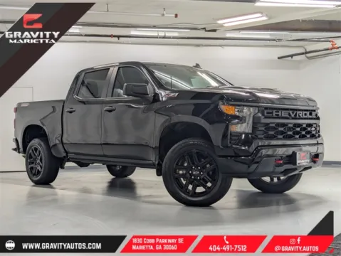 Black 2022 Chevrolet Silverado 1500 Custom Trail Boss for sale in Marietta, GA