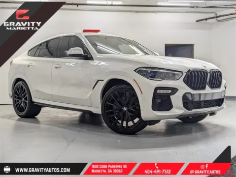 White 2021 BMW X6 sDrive40i for sale in Marietta, GA
