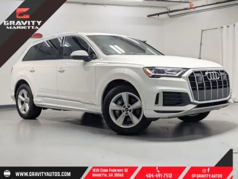 White 2023 Audi Q7 45 Premium Plus for sale in Marietta, GA