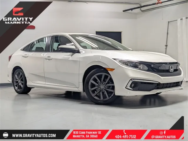 White 2021 Honda Civic EX for sale in Marietta, GA