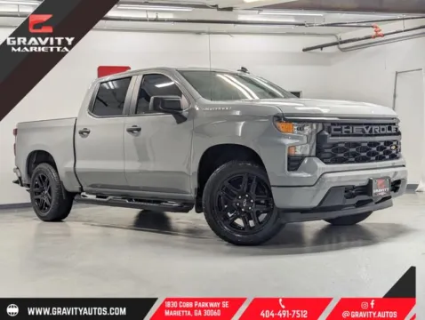 Gray 2024 Chevrolet Silverado 1500 Custom for sale in Marietta, GA