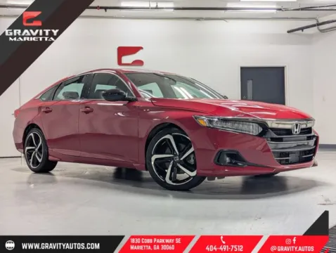 Red 2021 Honda Accord Sport for sale in Marietta, GA
