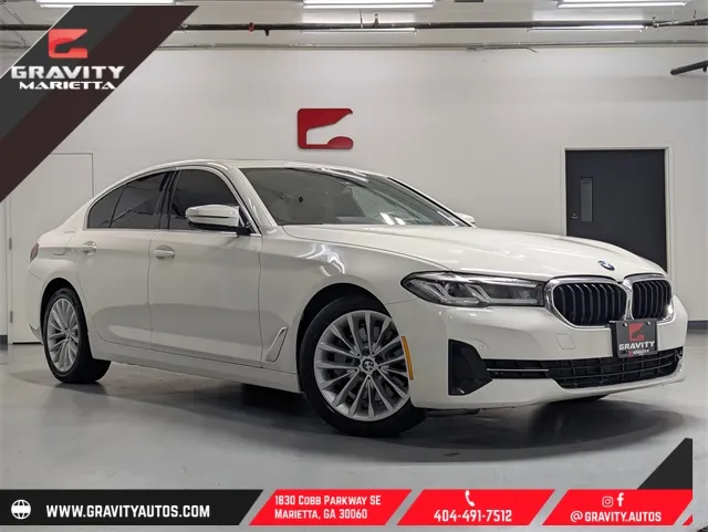 White 2022 BMW 5 Series 530i for sale in Marietta, GA