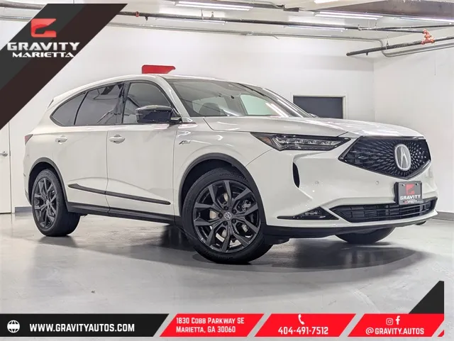 White 2022 Acura MDX A-Spec for sale in Marietta, GA