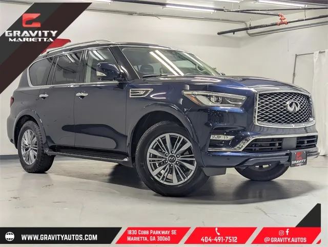 Blue 2024 INFINITI QX80 LUXE for sale in Marietta, GA