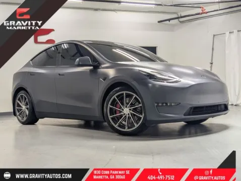 Blue 2021 Tesla Model Y Performance for sale in Marietta, GA