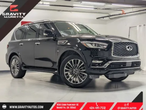 Black 2019 INFINITI QX80 LUXE for sale in Marietta, GA