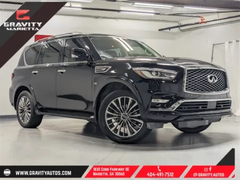 Black 2019 INFINITI QX80 LUXE for sale in Marietta, GA