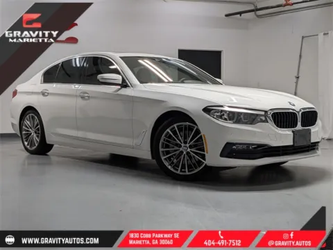 White 2018 BMW 5 Series 530i xDrive for sale in Marietta, GA