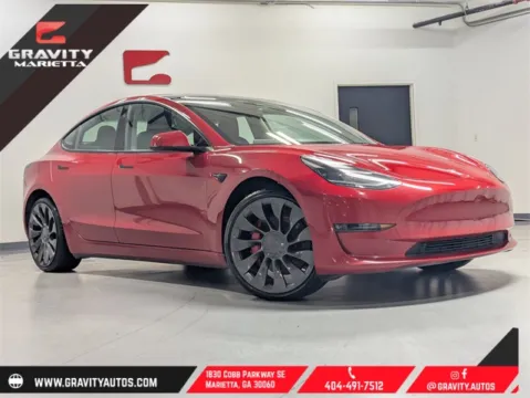 Red 2023 Tesla Model 3 Performance for sale in Marietta, GA