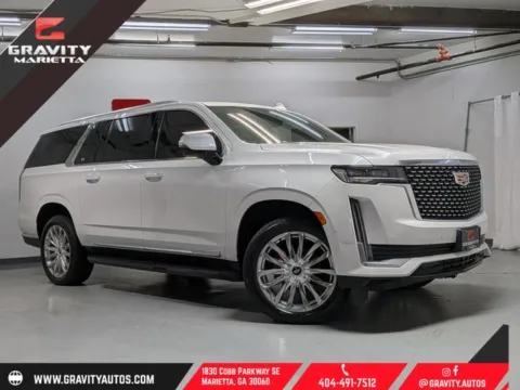 White 2022 Cadillac Escalade ESV Premium for sale in Marietta, GA