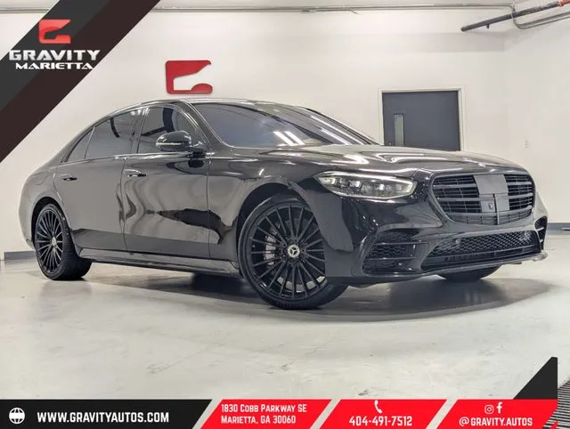 Black 2021 Mercedes-Benz S-Class S 580 for sale in Marietta, GA