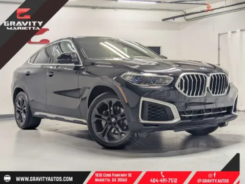 Black 2022 BMW X6 xDrive40i for sale in Marietta, GA