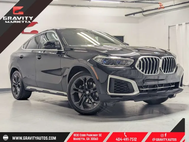 Black 2022 BMW X6 xDrive40i for sale in Marietta, GA