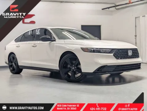 White 2025 Honda Accord Hybrid Sport-L for sale in Marietta, GA