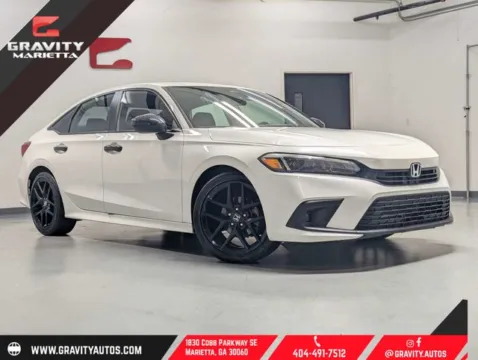 White 2022 Honda Civic Sport for sale in Marietta, GA