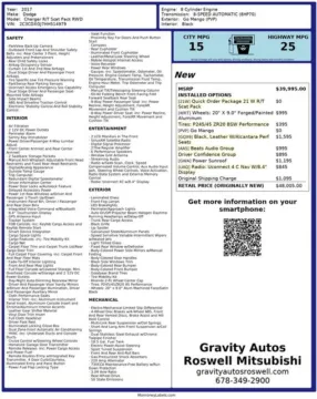 Another view of 2017 Dodge Charger R/T Scat Pack for sale in Marietta, GA at Gravity Autos Marietta