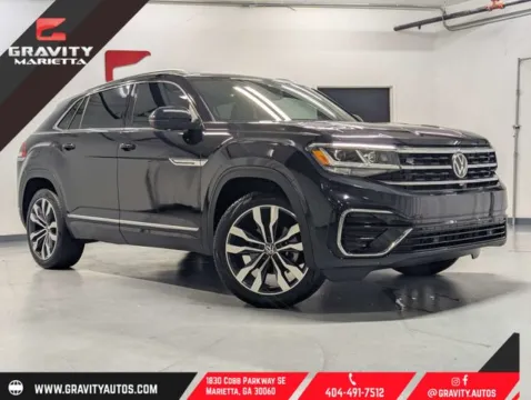 Black 2022 Volkswagen Atlas Cross Sport 3.6L V6 SEL Premium R-Line for sale in Marietta, GA