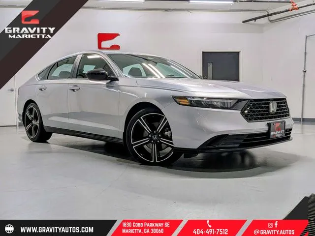 Silver 2024 Honda Accord Hybrid Sport for sale in Marietta, GA