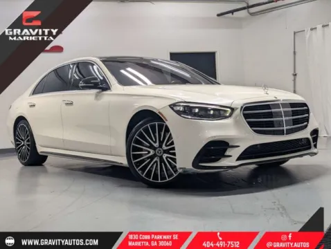 White 2021 Mercedes-Benz S-Class S 580 for sale in Marietta, GA