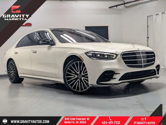 White 2021 Mercedes-Benz S-Class S 580 for sale in Marietta, GA