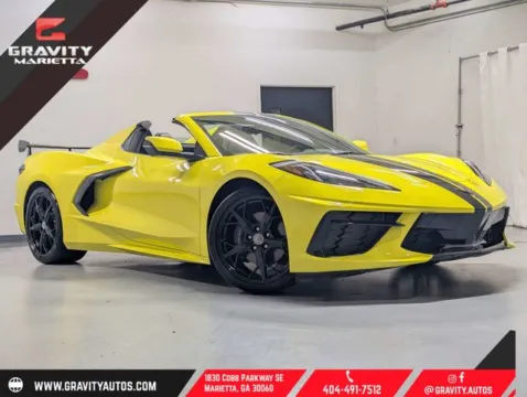 Yellow 2022 Chevrolet Corvette Stingray for sale in Marietta, GA